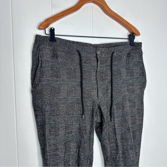 Samuelsohn VUE Soft Stretch Plaid Wool Blend Joggers/Casual Pants - Picture 2 of 11